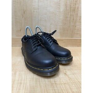 DR MARTENS DOC 5 Eyelet Lace-Up Shoes (8053) Black Nappa Leather Men’s Size 5